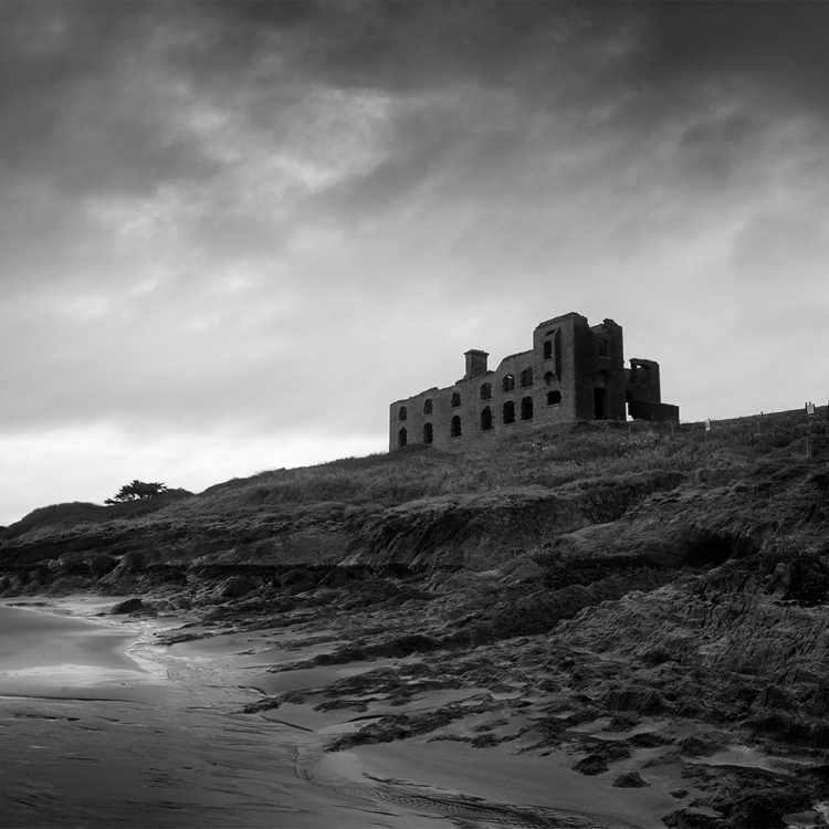 Howe Strand #2 - Coastguard & Telegraph ruined building, West Cork on the Wild Atlantic Way, Ireland.